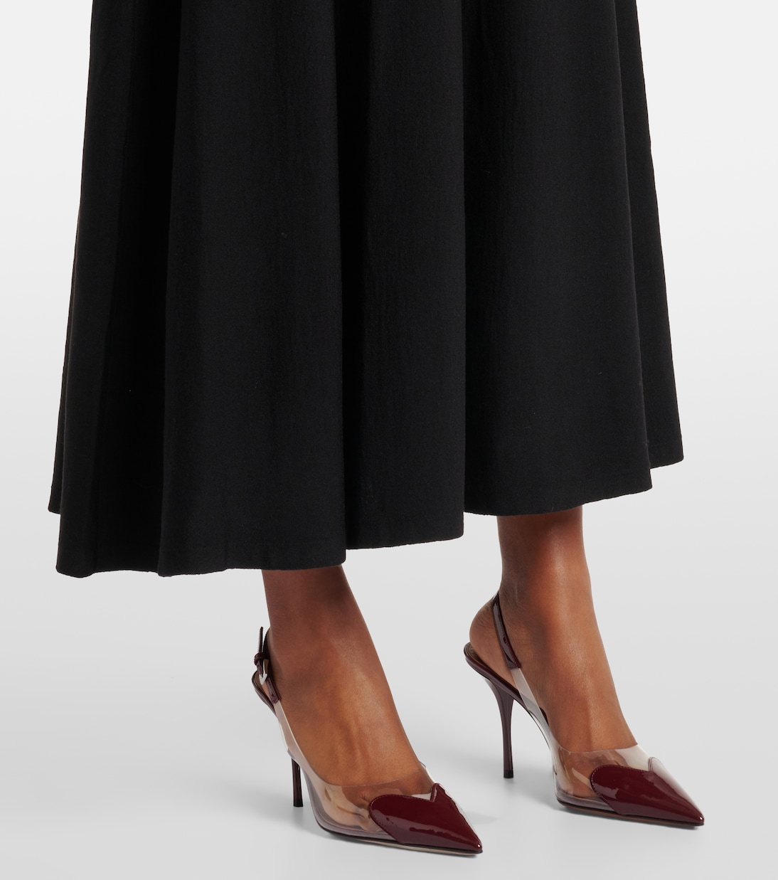 Belted wool-blend midi dress | Alaïa