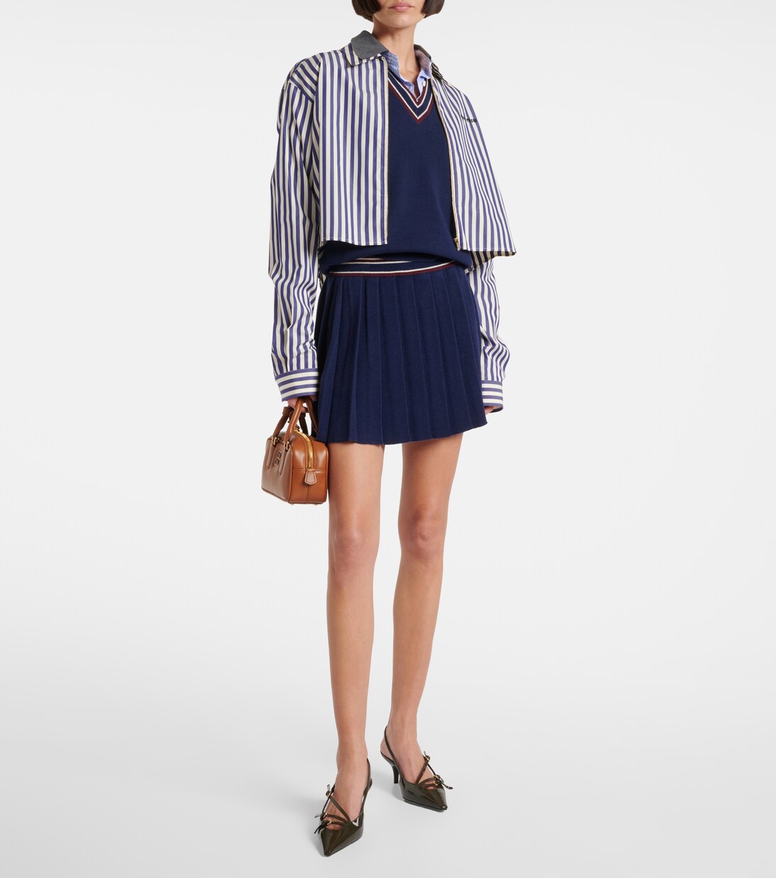 Wool and cashmere sweater vest | Miu Miu