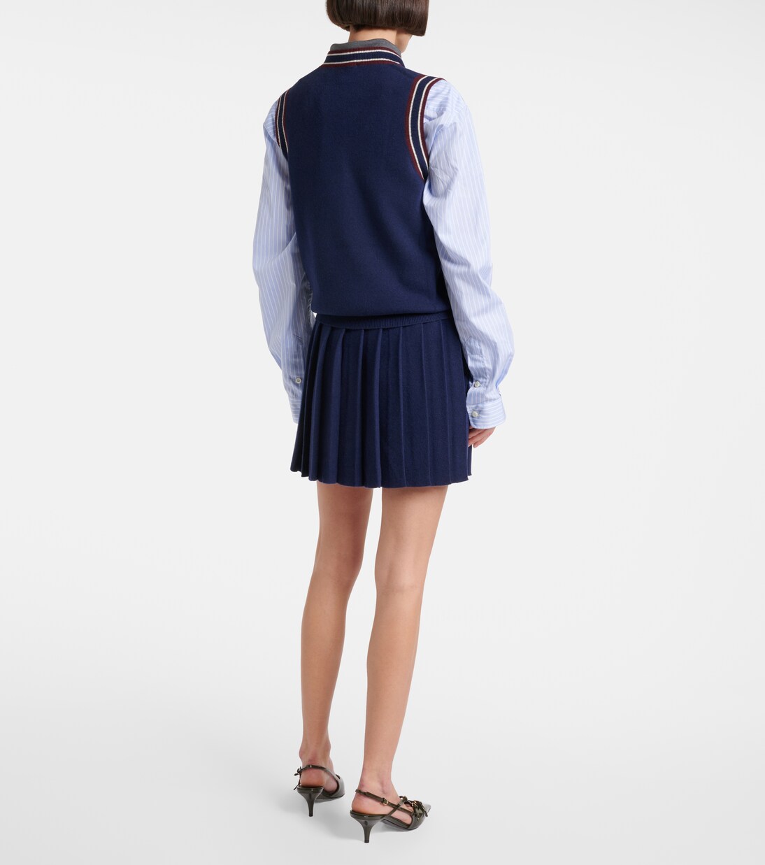 Wool and cashmere sweater vest | Miu Miu