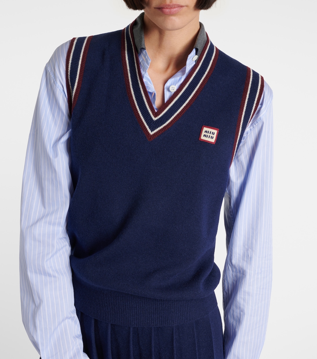 Wool and cashmere sweater vest | Miu Miu