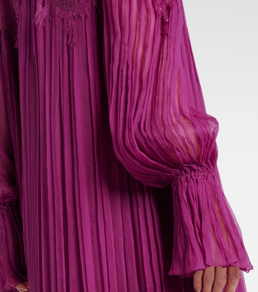 Renia silk-blend lace gown | Costarellos