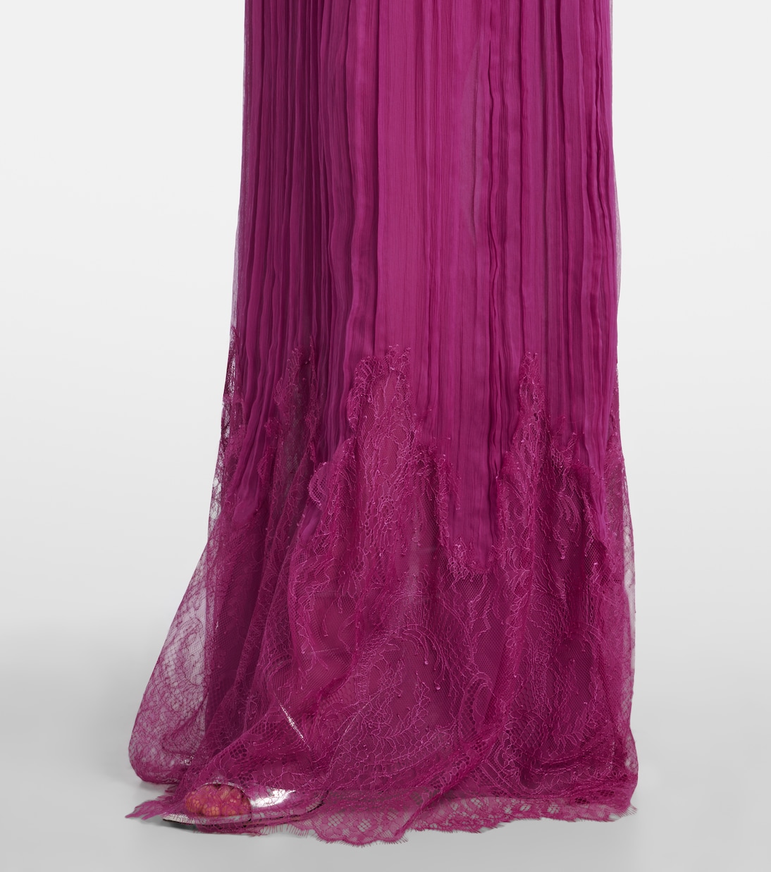 Renia silk-blend lace gown | Costarellos