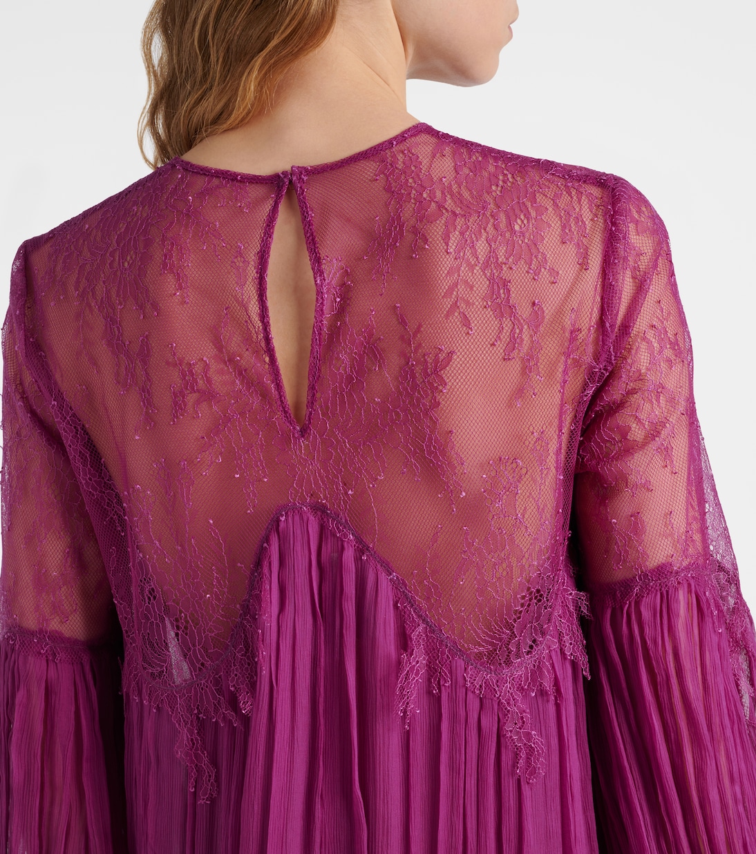 Renia silk-blend lace gown | Costarellos