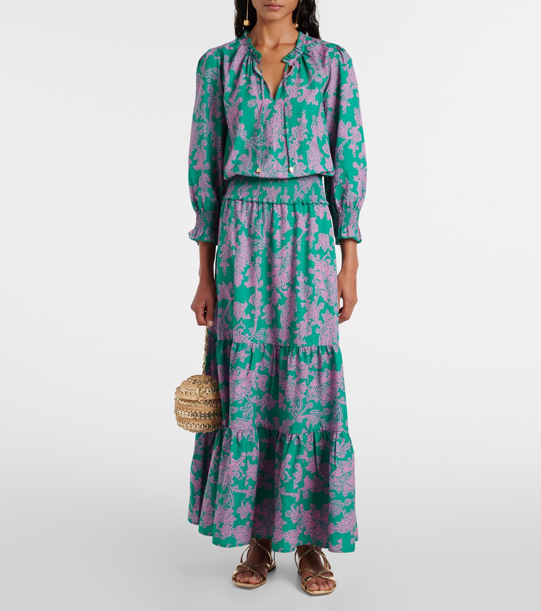 Maxikleid Santa Rosa aus einem Baumwollgemisch | Heidi Klein