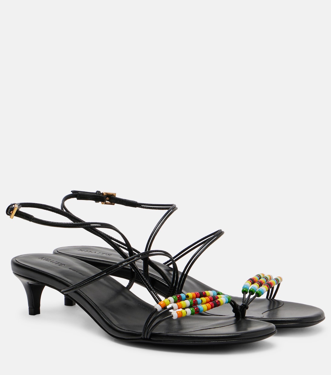 Loop 35 beaded leather sandals | Khaite