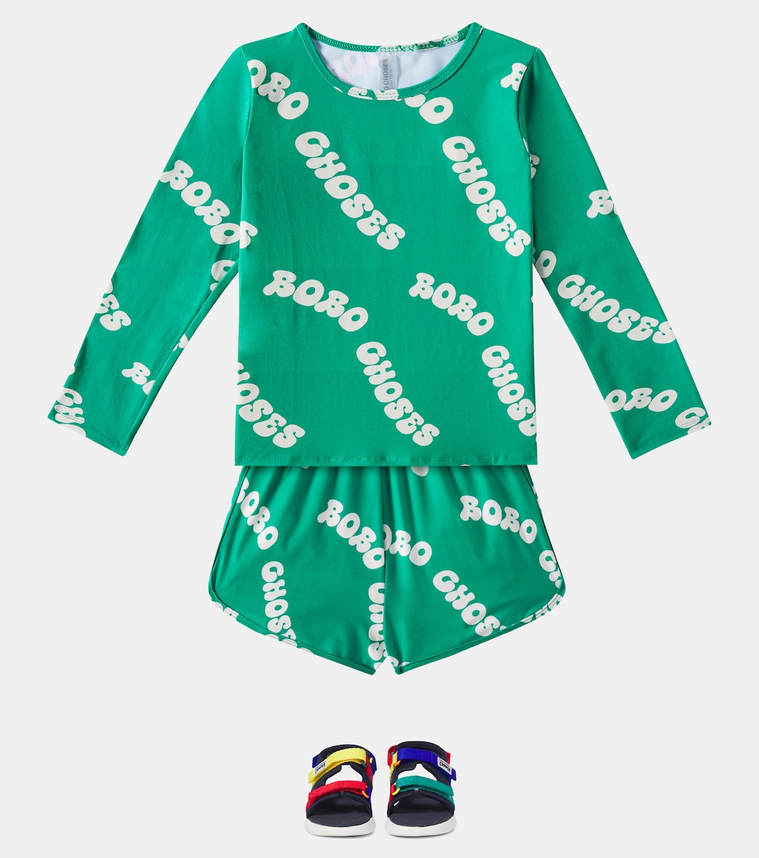 Wavy logo rashguard top | Bobo Choses