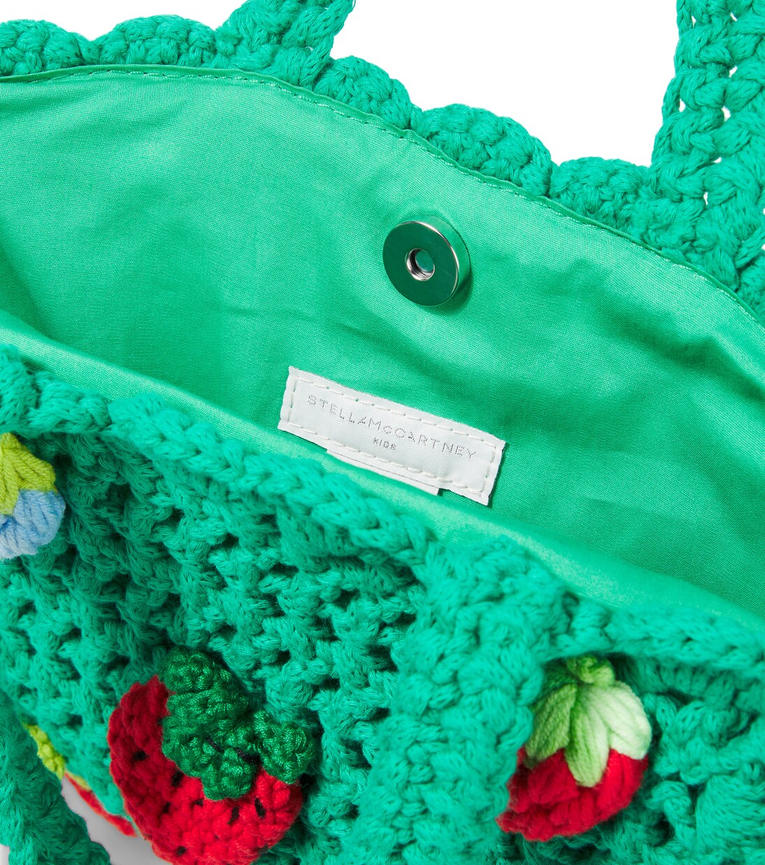 Embroidered crochet tote bag | Stella McCartney Kids