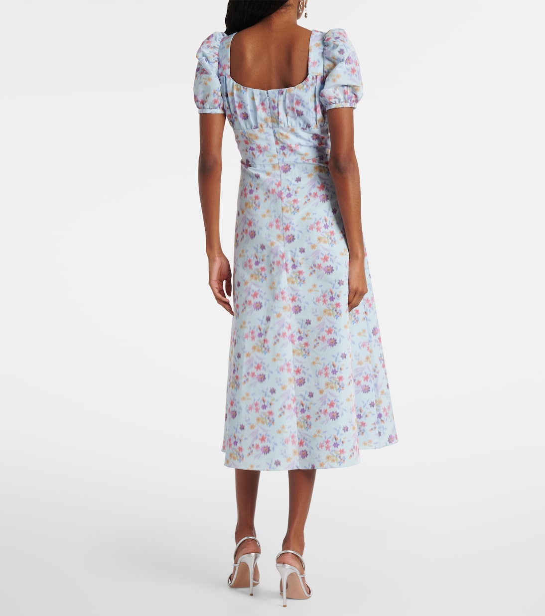 Robe midi Elora à fleurs | Markarian