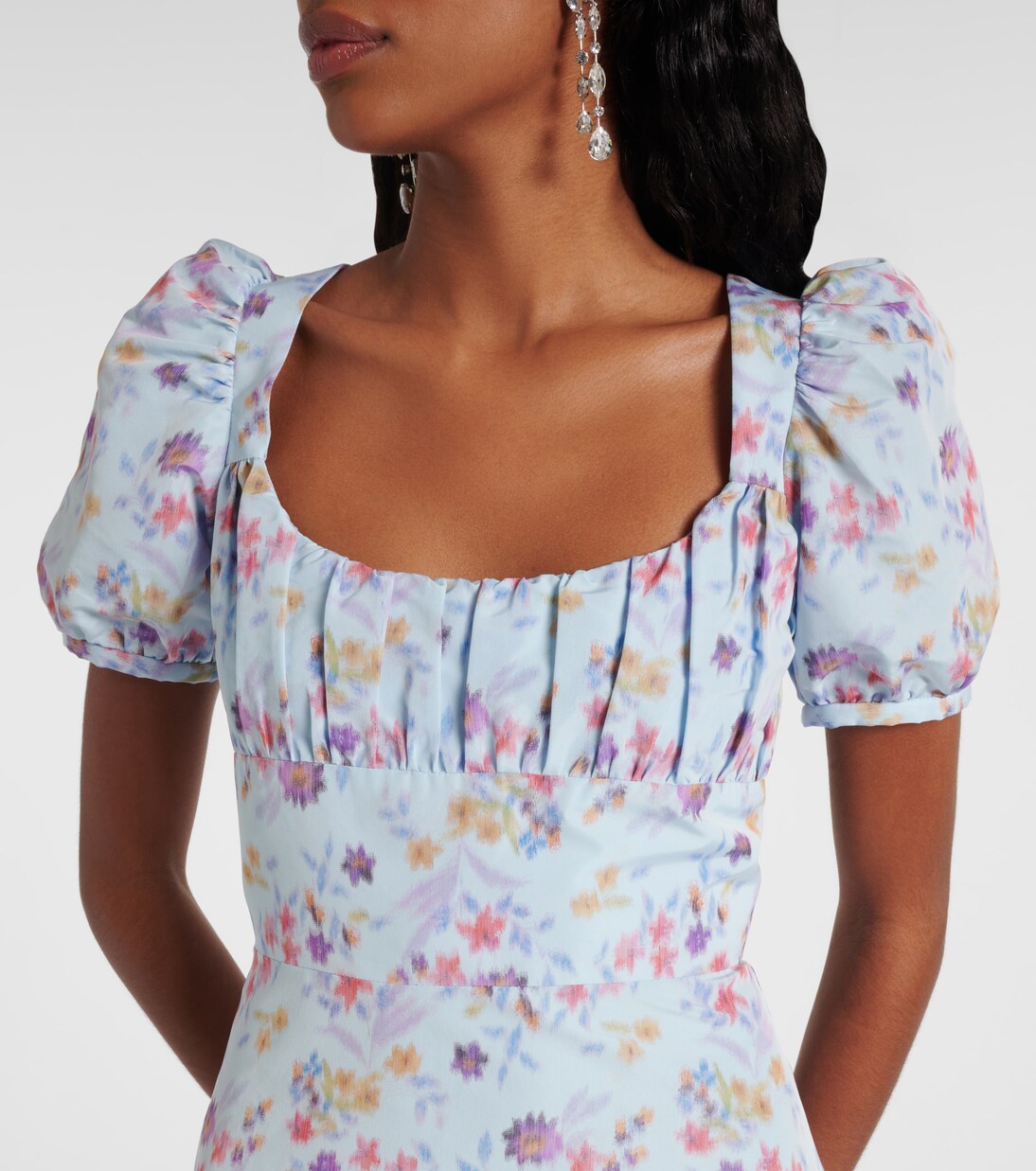 Robe midi Elora à fleurs | Markarian