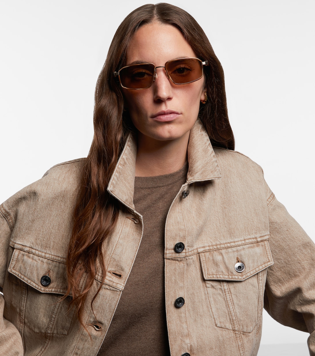 Jarama rectangular sunglasses | Brunello Cucinelli