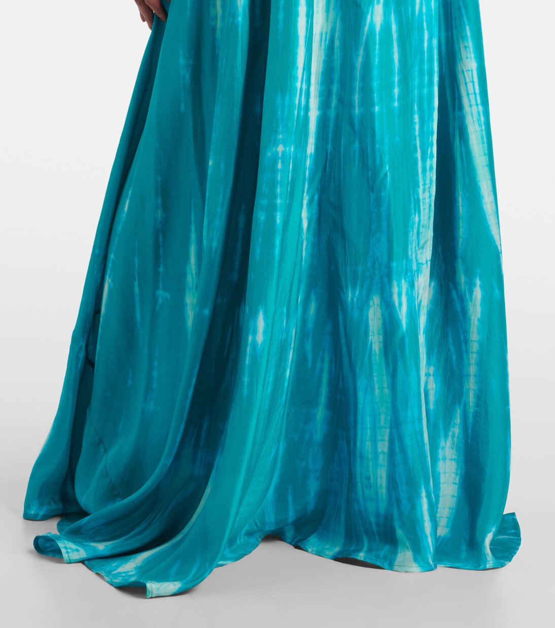 Vestido envolvente de seda tie-dye | Anna Kosturova