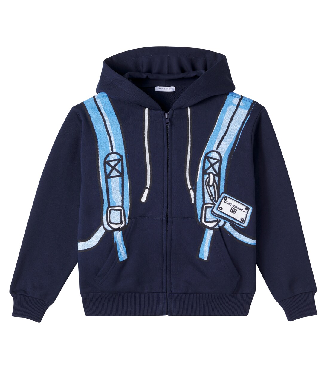 Printed cotton sweatshirt | Dolce&Gabbana Kids