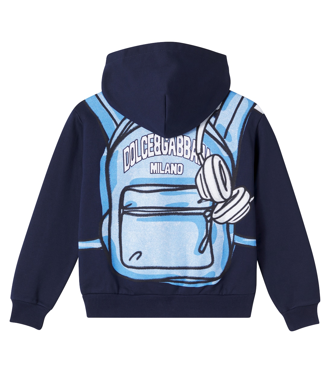 Printed cotton sweatshirt | Dolce&Gabbana Kids