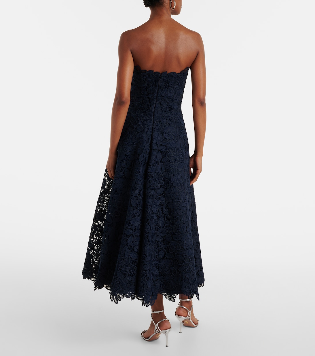 Verzierte Robe Mariela aus Spitze | Costarellos