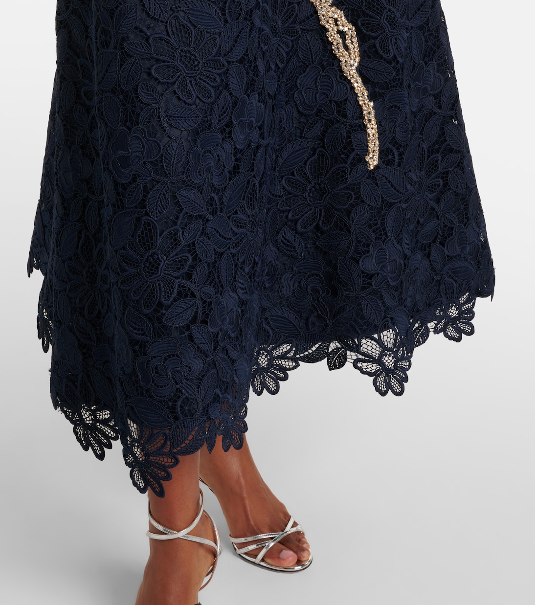 Verzierte Robe Mariela aus Spitze | Costarellos