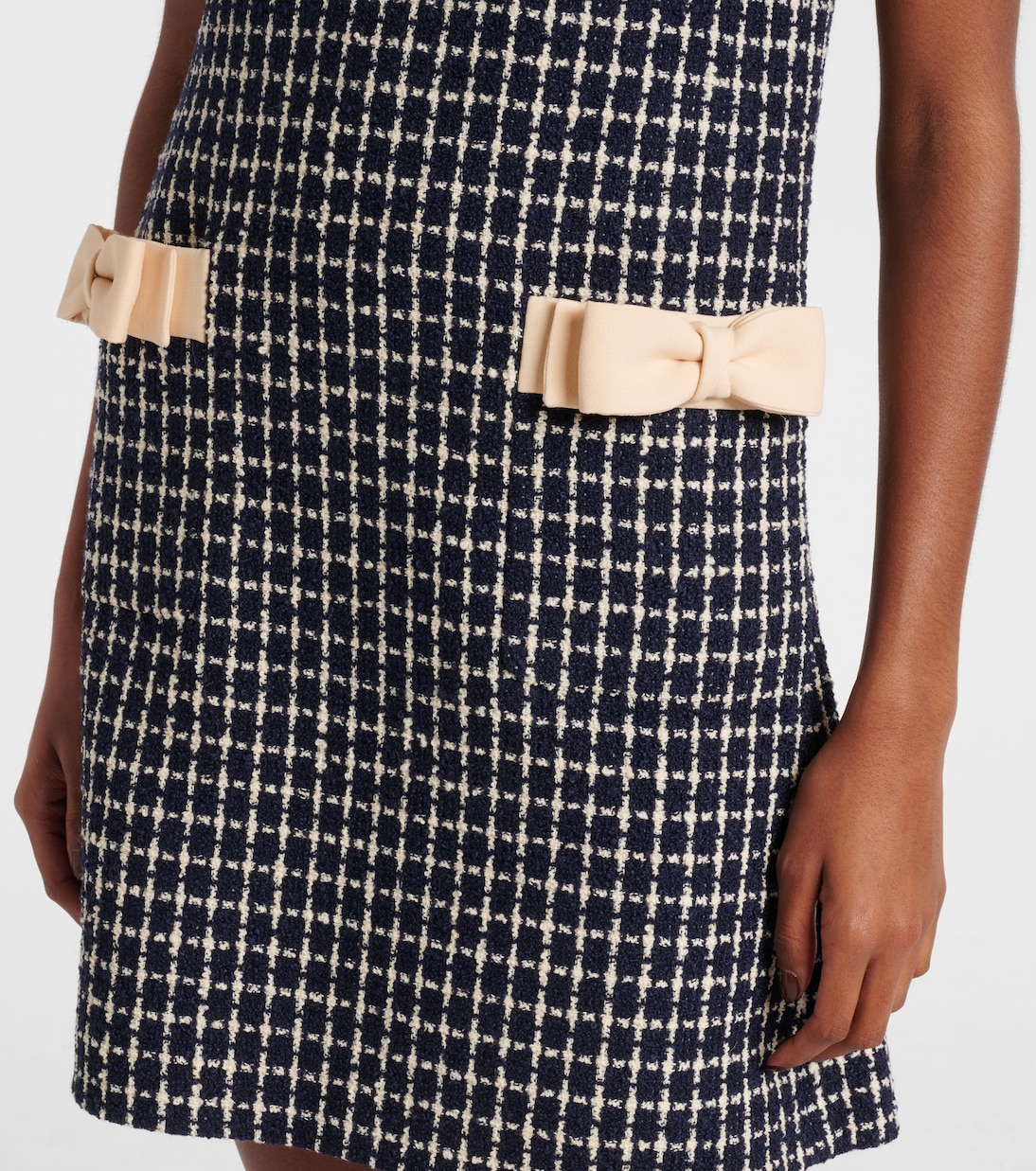 Mossi wool-blend bouclé minidress | Valentino