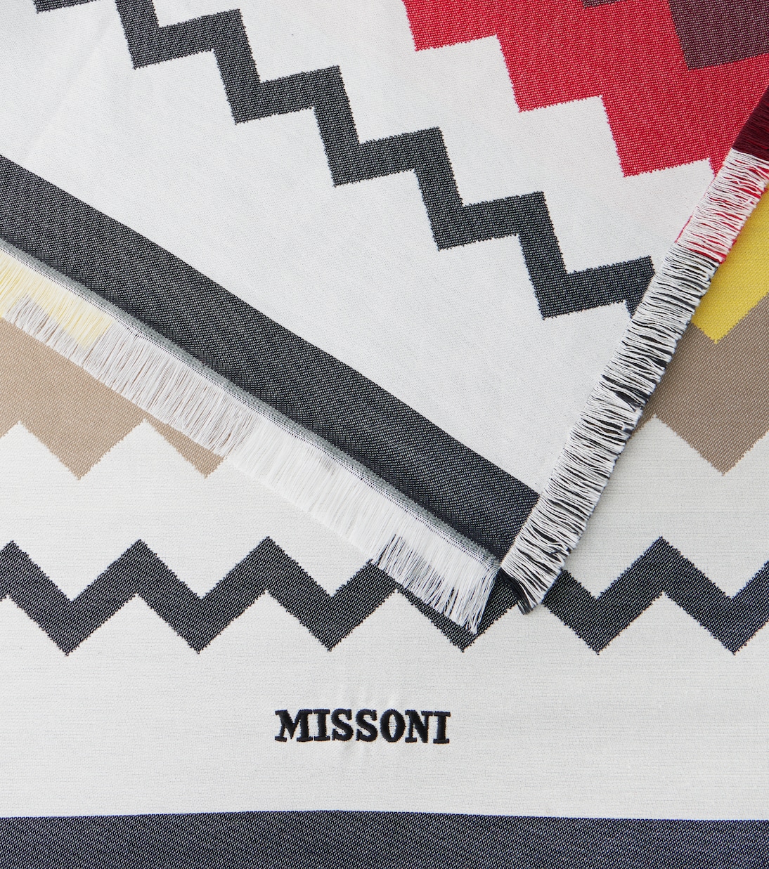 Fouta Zigzag cotton beach towel | Missoni