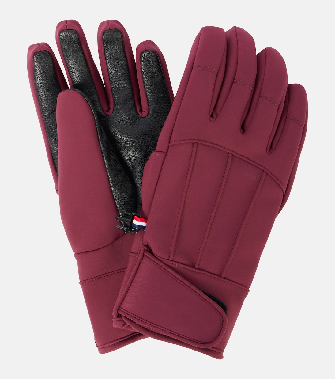 Glacier leather-trimmed ski gloves | Fusalp
