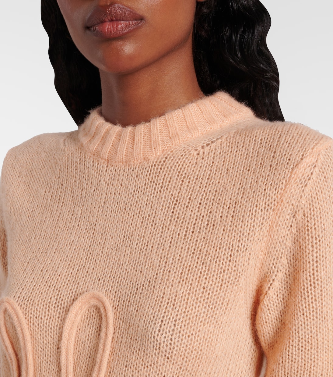 Logo alpaca and silk sweater | Chloé