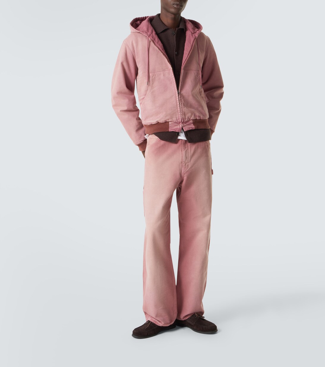 Cropped-Kapuzenjacke aus Baumwolle | Auralee