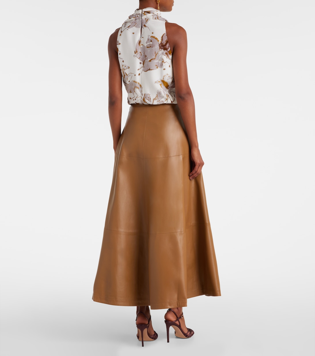 Maxirock Varda aus Leder | Altuzarra