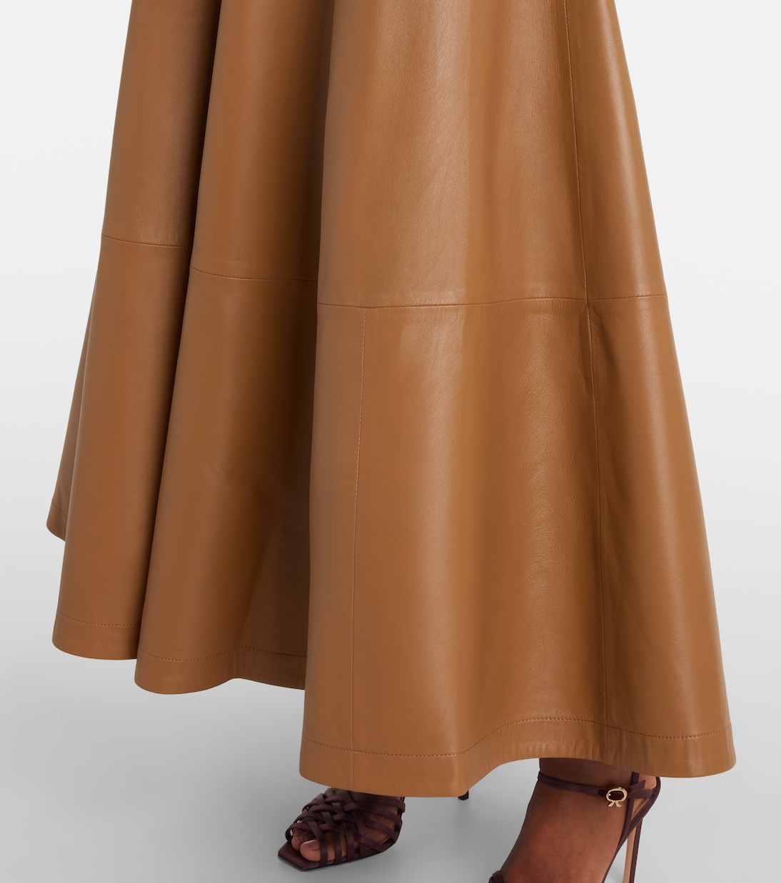 Maxirock Varda aus Leder | Altuzarra