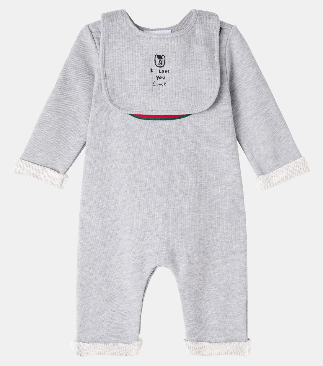 X Euan Roberts Baby Set aus Spieler und Lätzchen | Gucci Kids
