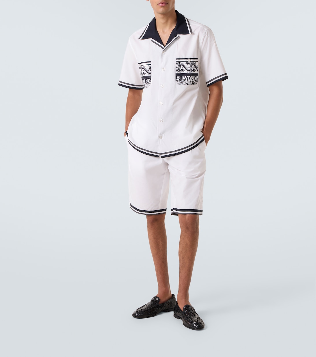 Shorts Majolica aus Baumwolle | Dolce&Gabbana