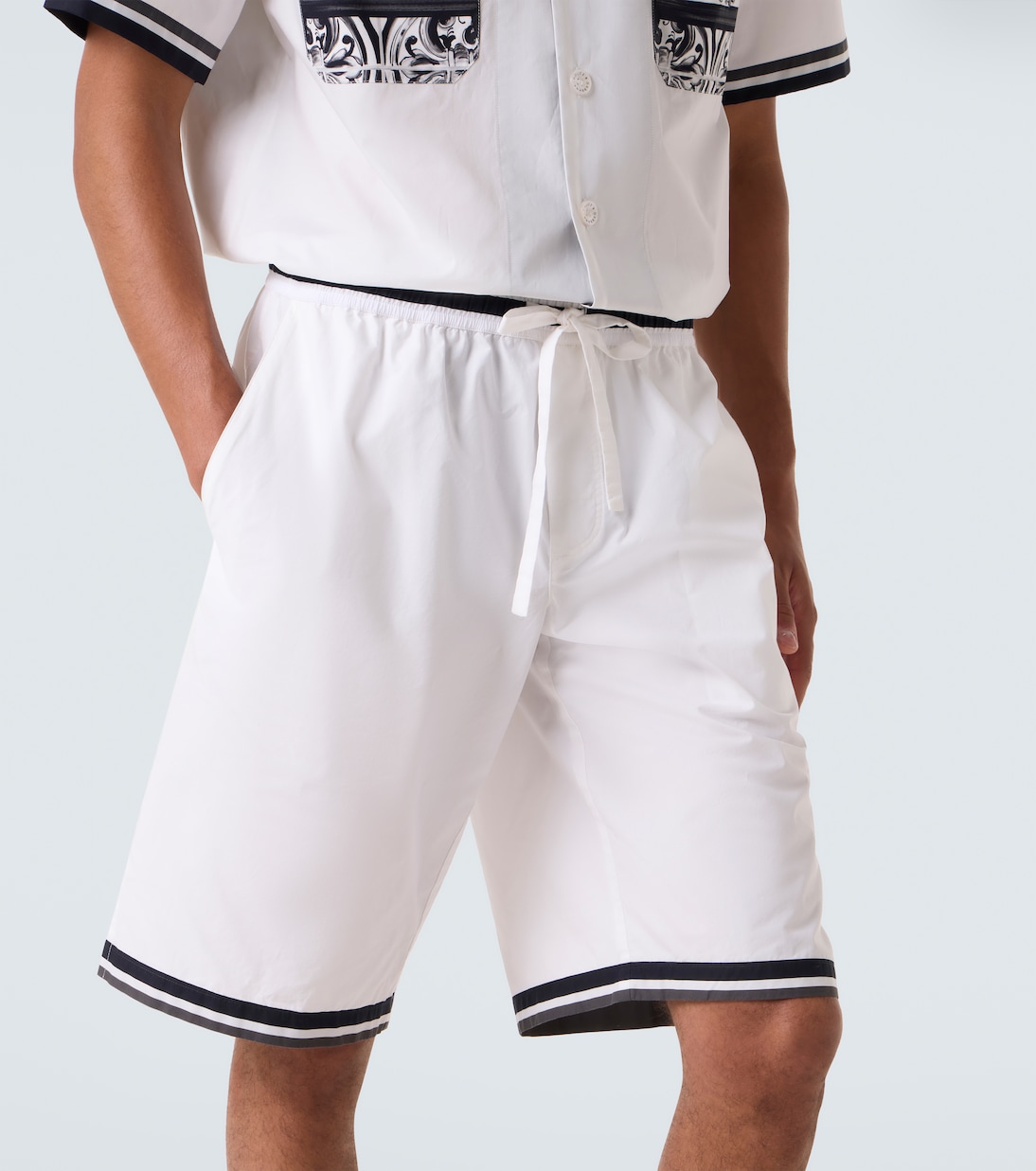 Shorts Majolica aus Baumwolle | Dolce&Gabbana