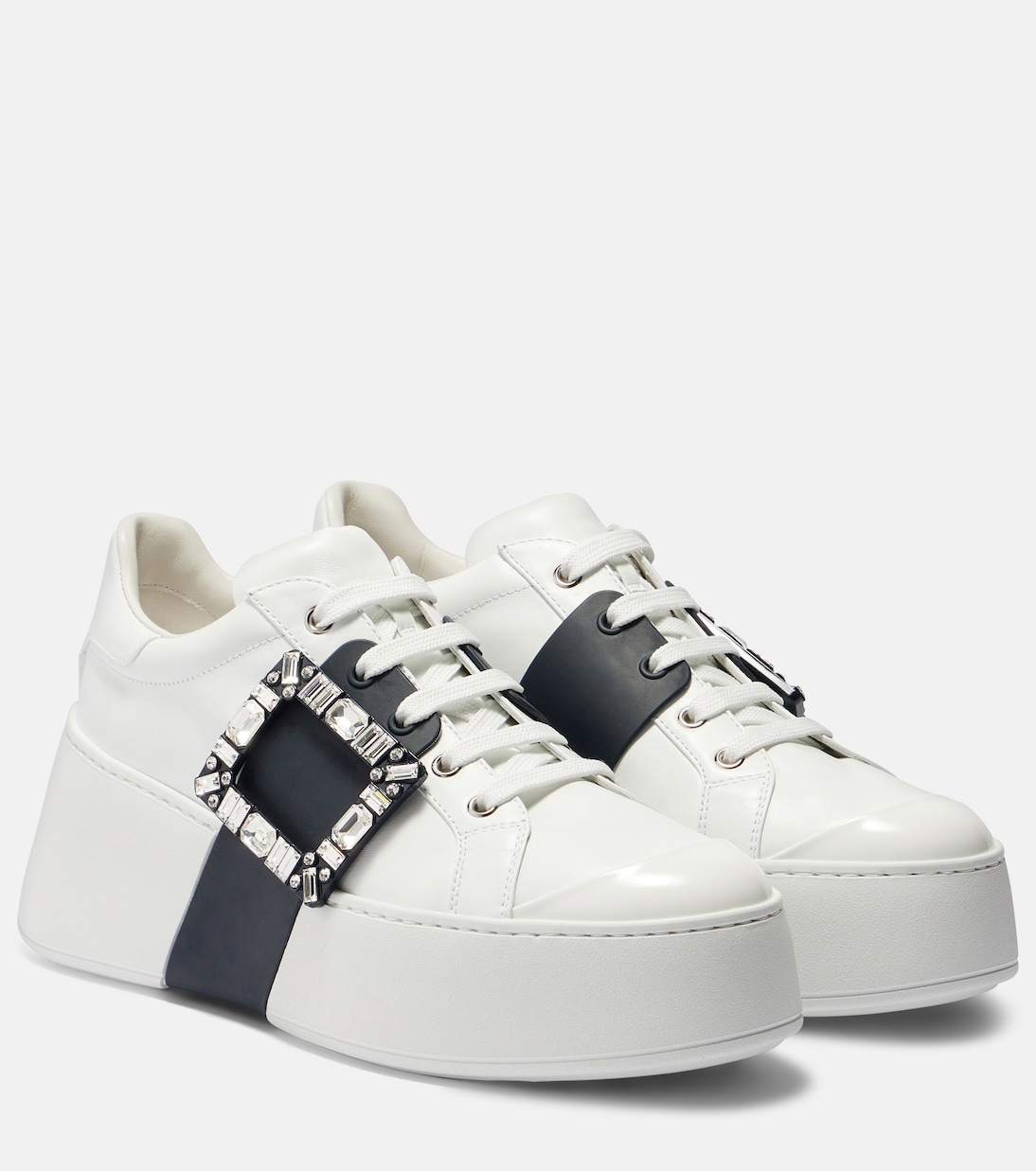 Viv Skate leather platform sneakers | Roger Vivier