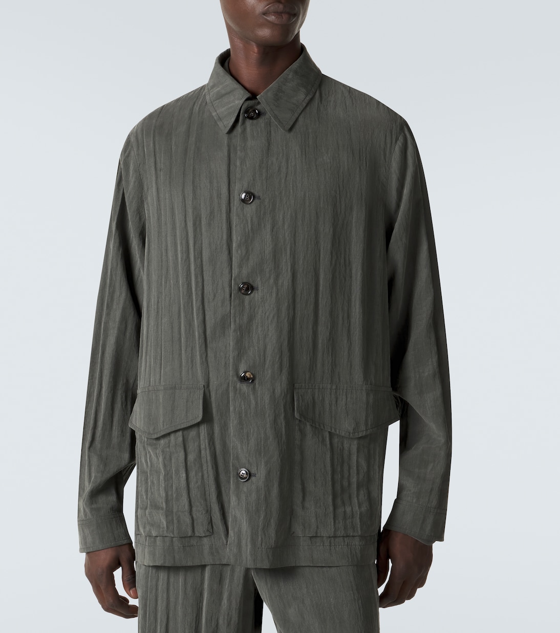 Hemdjacke aus Canvas | Giorgio Armani