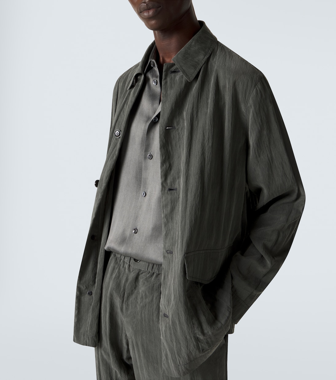 Hemdjacke aus Canvas | Giorgio Armani