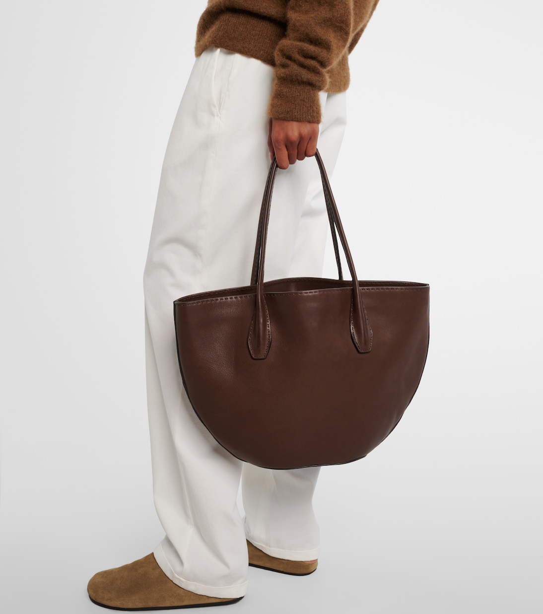 Alger leather tote bag | The Row