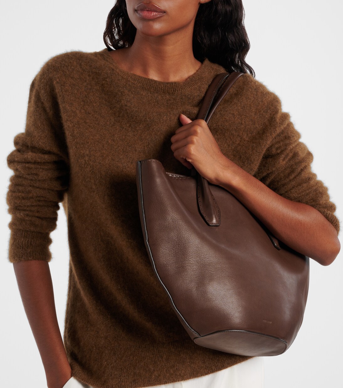 Alger leather tote bag | The Row