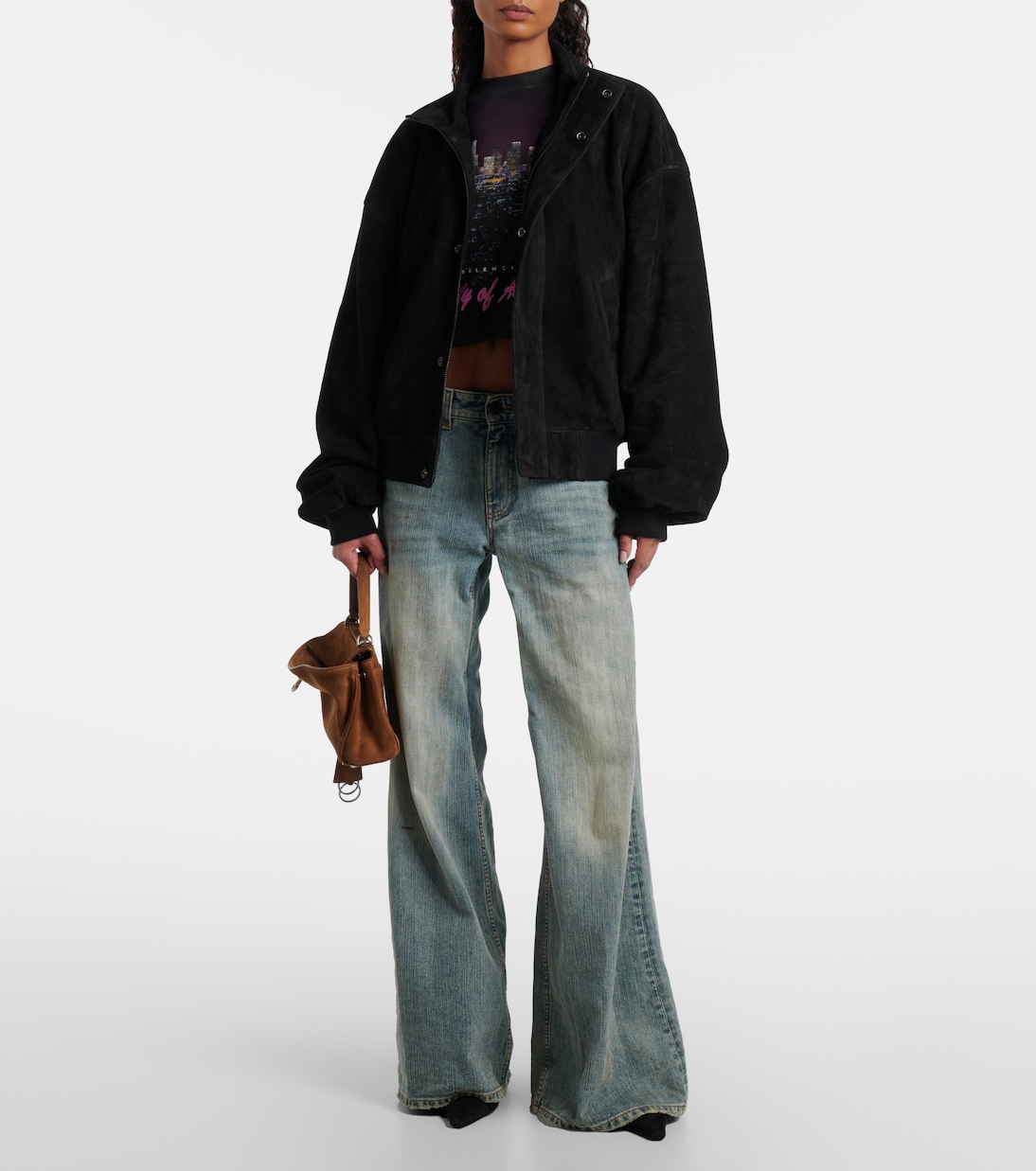 Jacke aus Veloursleder | Balenciaga