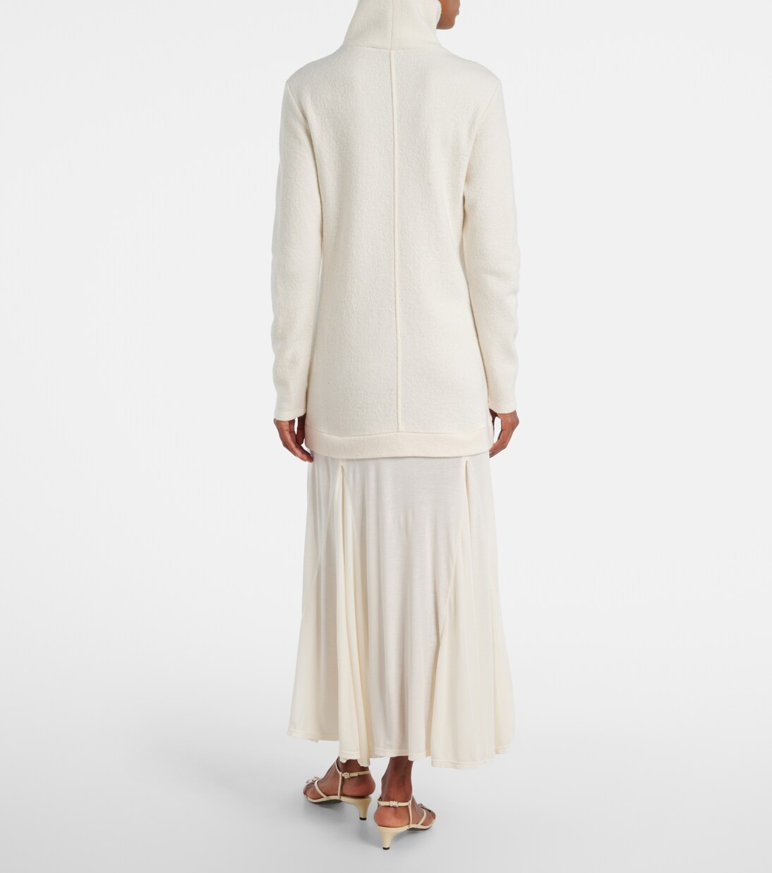 Vestido largo en mezcla de lana | Xu Zhi