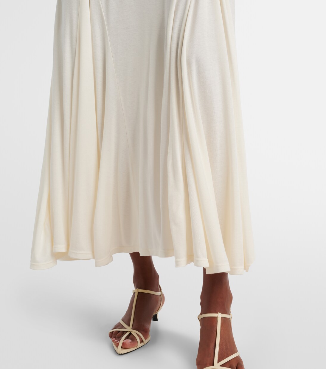 Vestido largo en mezcla de lana | Xu Zhi