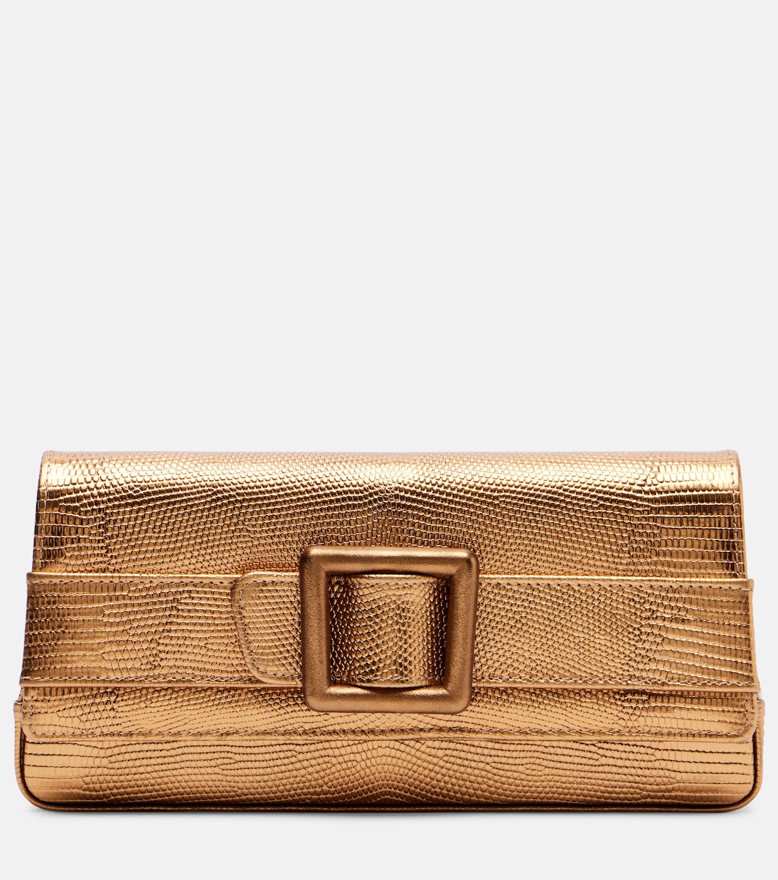 Maygot metallic leather clutch | Manolo Blahnik