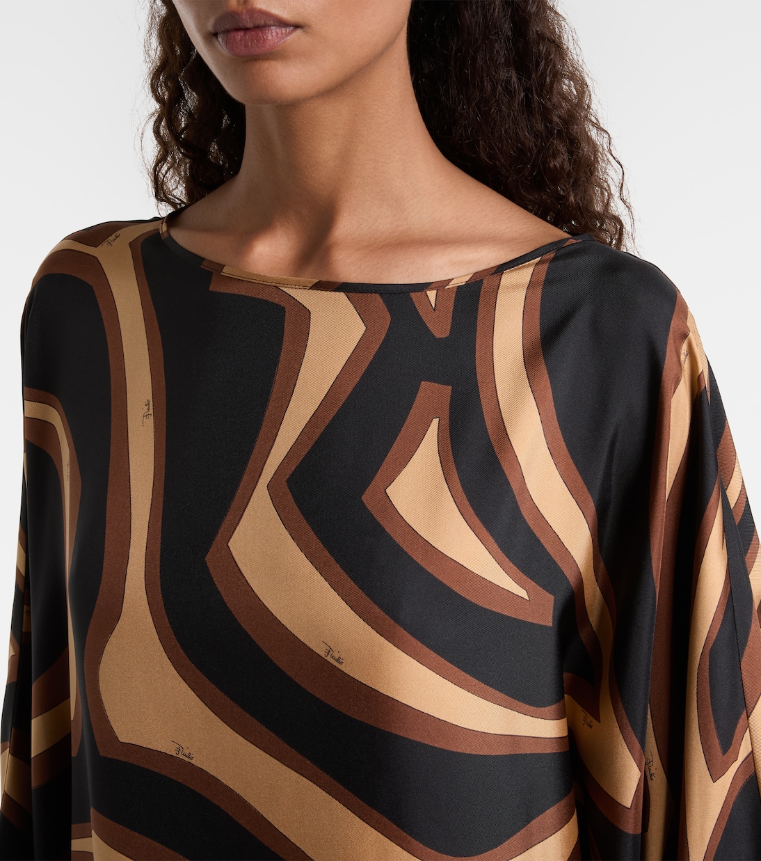 Kaftan Labirinto aus Seidensatin | Pucci