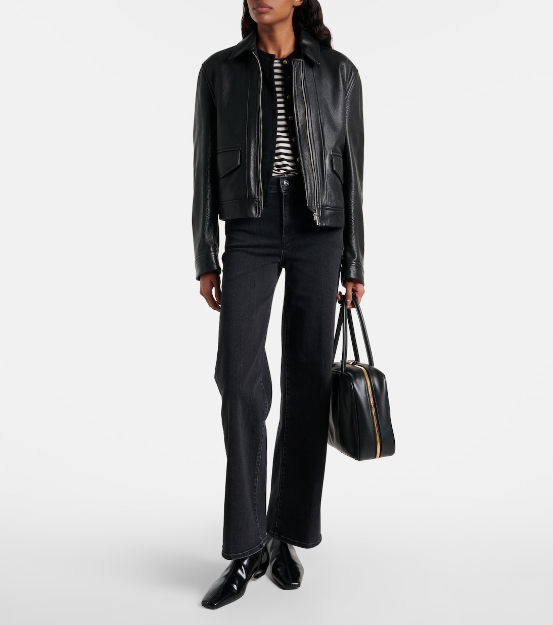 Le Slim Palazzo high-rise wide-leg jeans | Frame