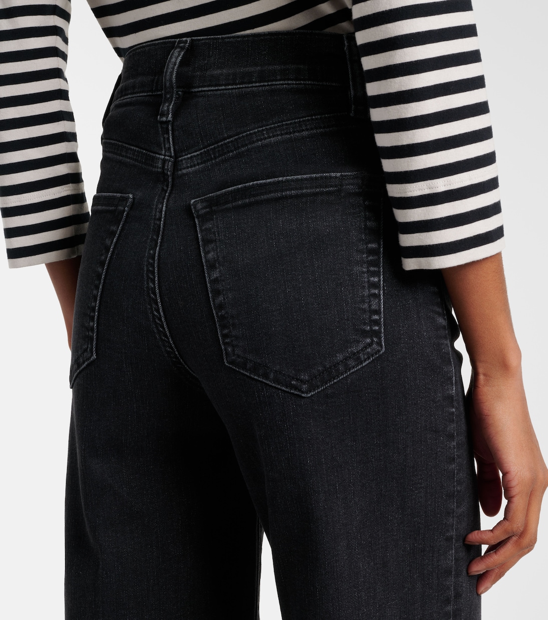 Le Slim Palazzo high-rise wide-leg jeans | Frame