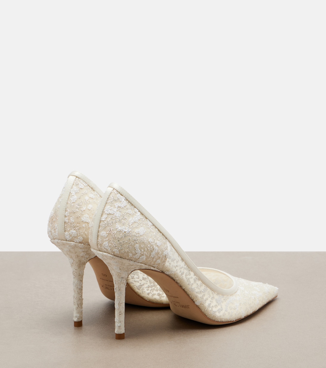 Bestickte Pumps Love aus Tüll | Jimmy Choo