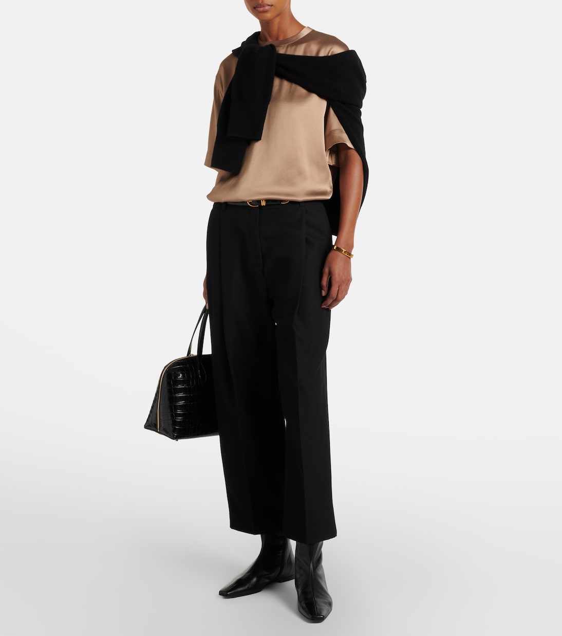 T-Shirt aus Satin | Toteme