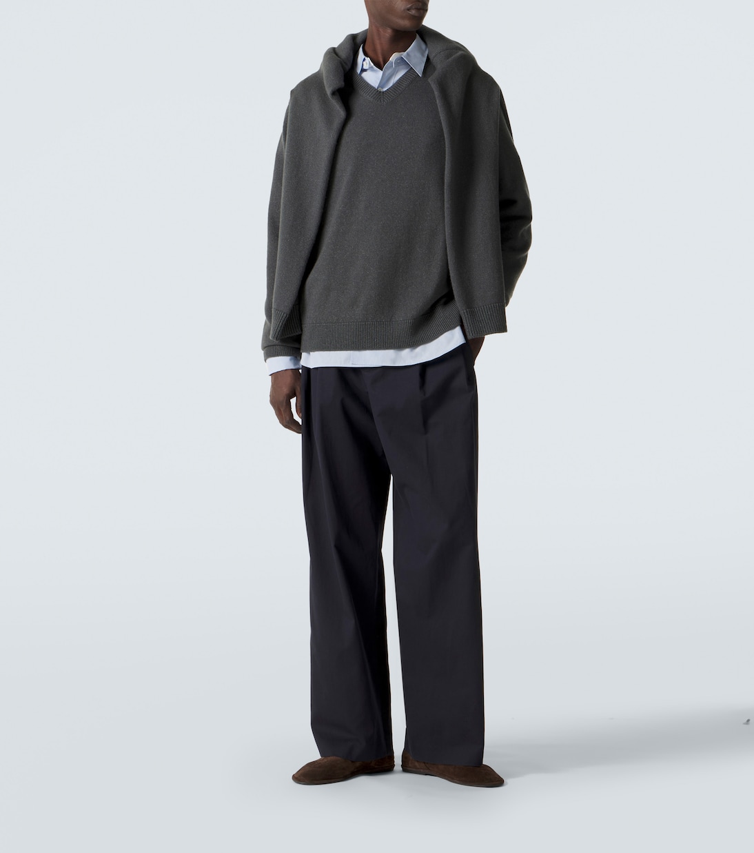 Weite Hose Tibor aus Gabardine | The Row