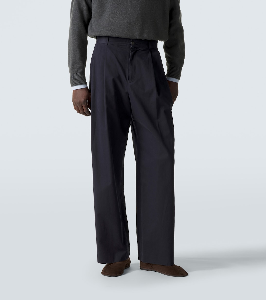 Weite Hose Tibor aus Gabardine | The Row