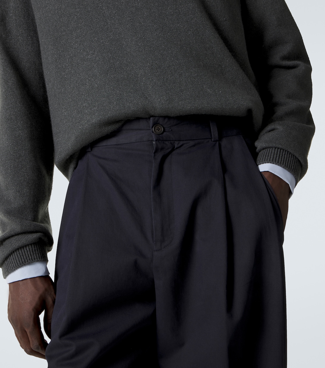 Weite Hose Tibor aus Gabardine | The Row