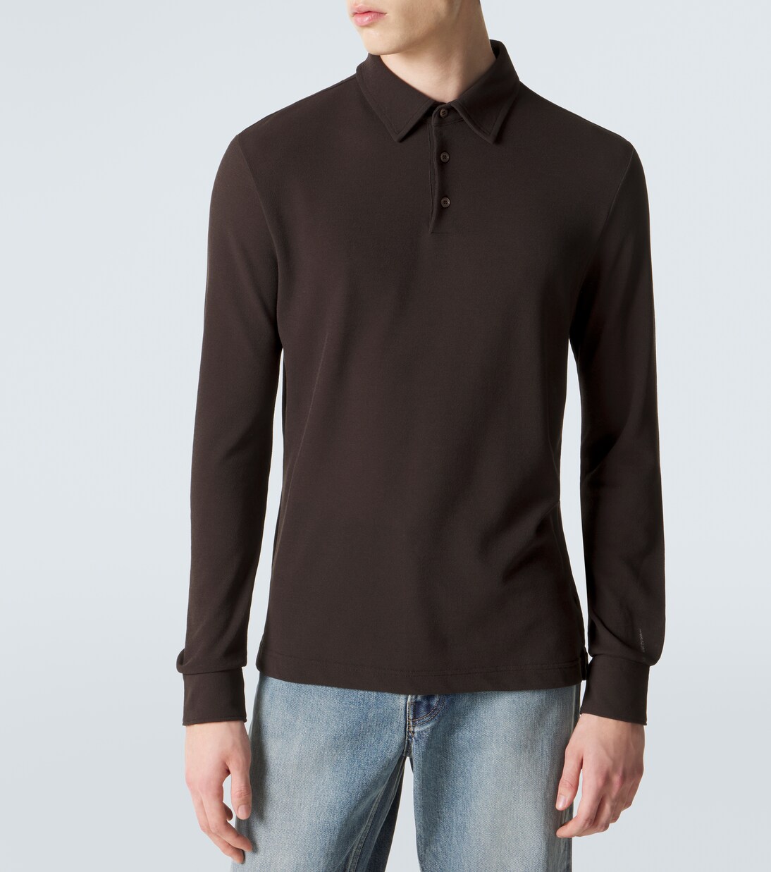 Cotton polo sweater | Slowear