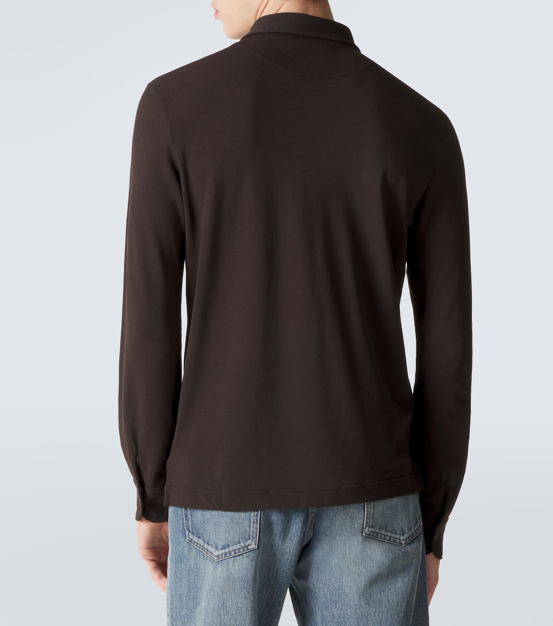 Cotton polo sweater | Slowear