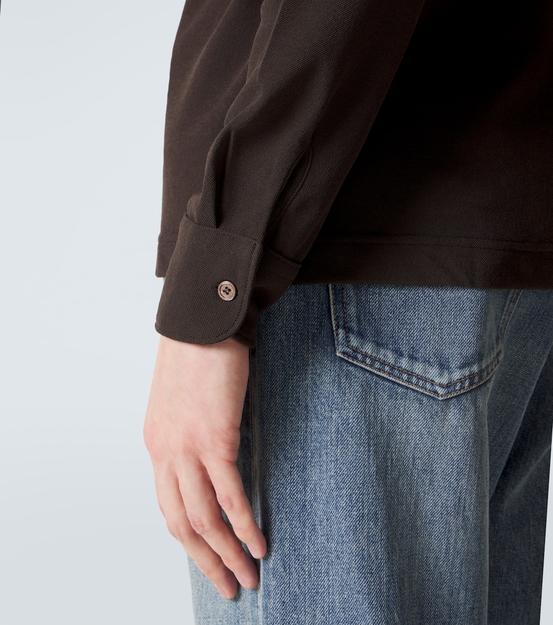 Cotton polo sweater | Slowear