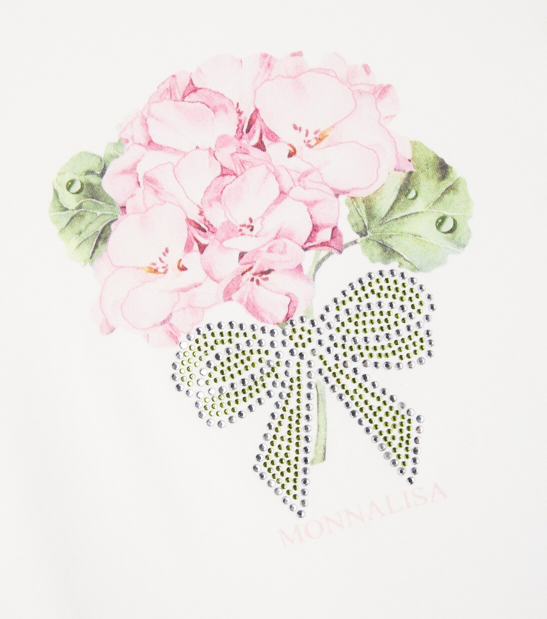 Floral cotton-blend jersey T-shirt | Monnalisa